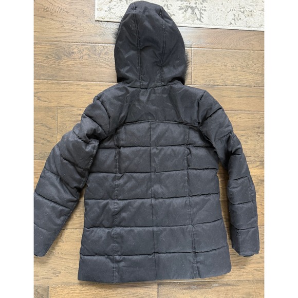 NWOT Gerry Black Puffer Jacket with Faux Fur Hood Size M Gorpcore - Picture 4 of 5